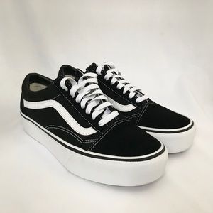 Vans Old Skool Platform Sneaker, Black/White